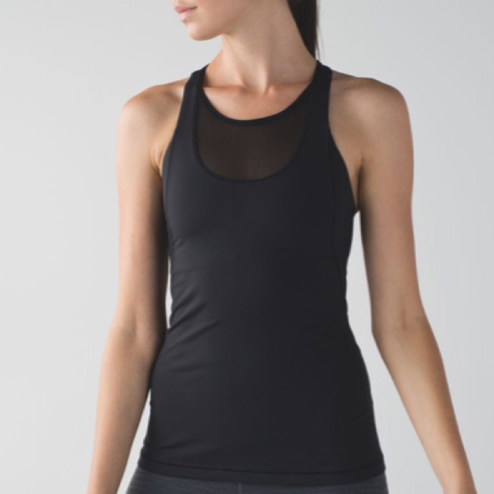 EUC - LULULEMON • Mesh With Me Tank (Navy)